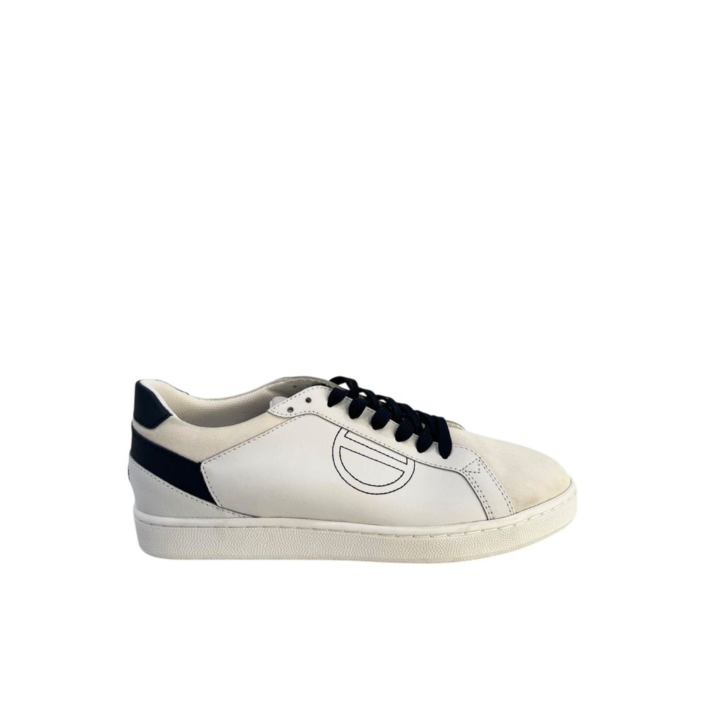 Borbonese White Leather Men Sneaker