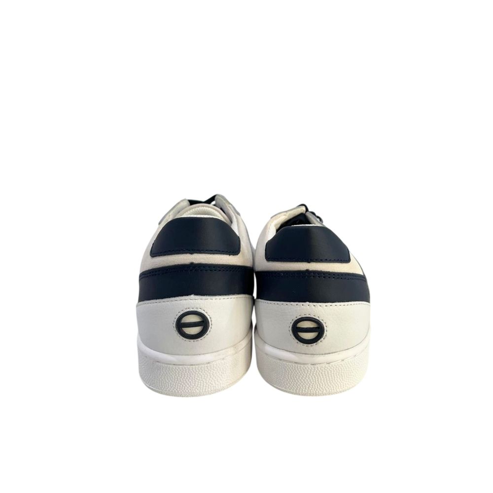 Borbonese White Leather Men Sneaker