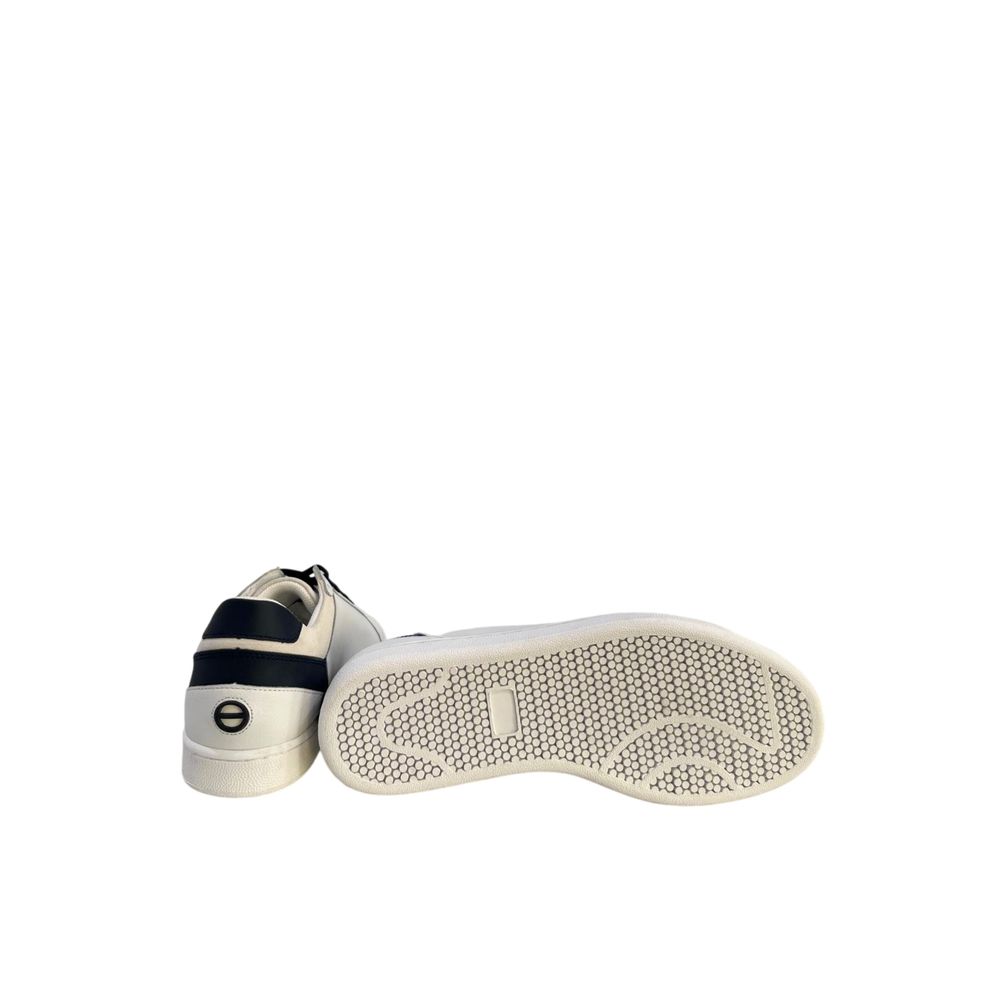 Borbonese White Leather Men Sneaker