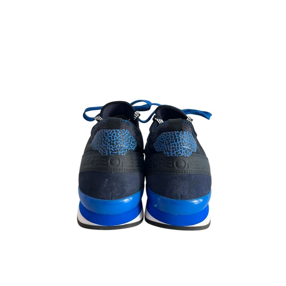 Borbonese Blue Rubber Men Sneaker
