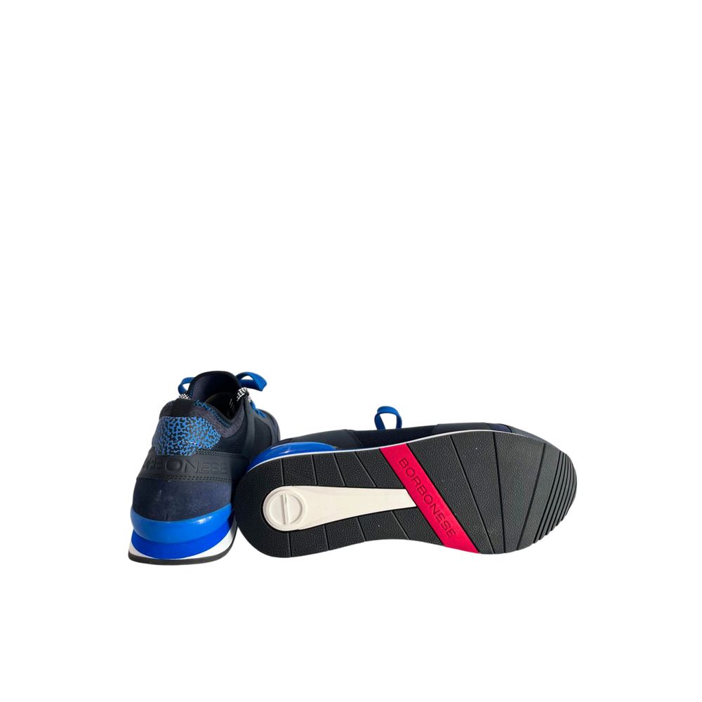 Borbonese Blue Rubber Men Sneaker