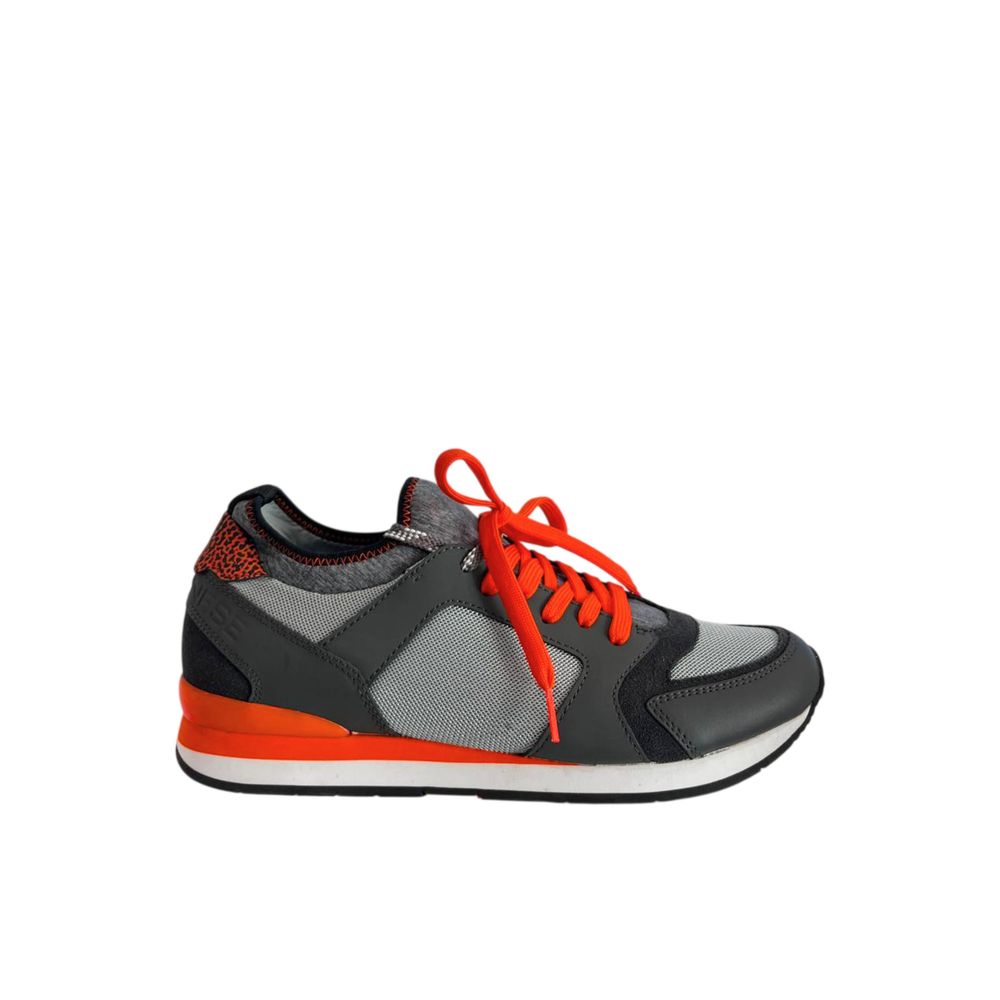 Borbonese Orange Rubber Men Sneakers
