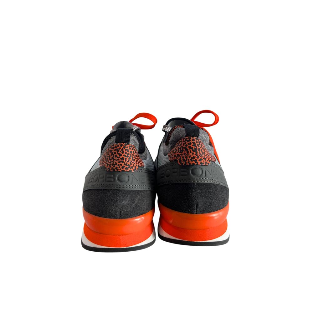 Borbonese Orange Rubber Men Sneakers
