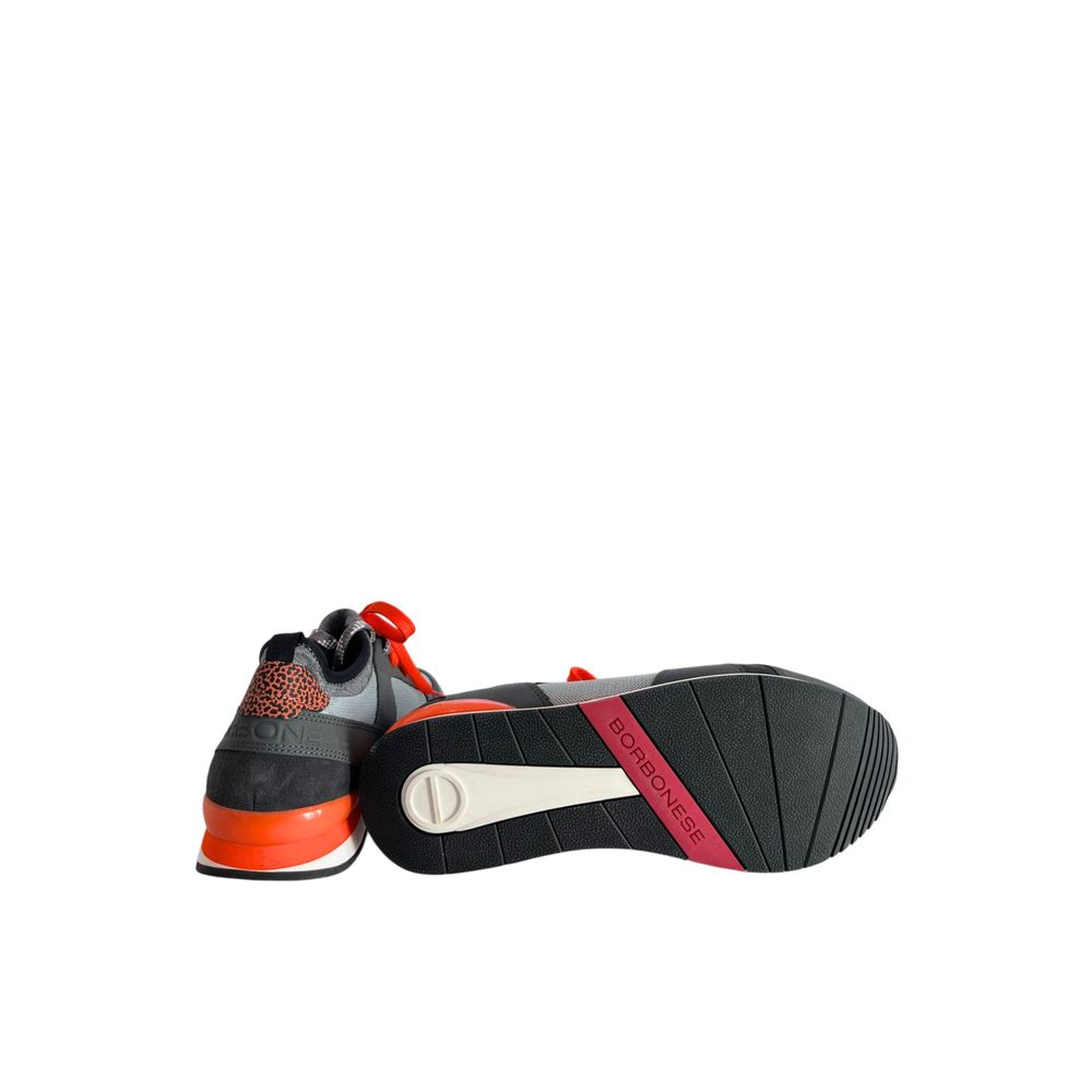 Borbonese Orange Rubber Men Sneakers