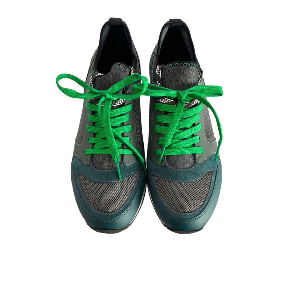 Borbonese Green Rubber Men Sneaker