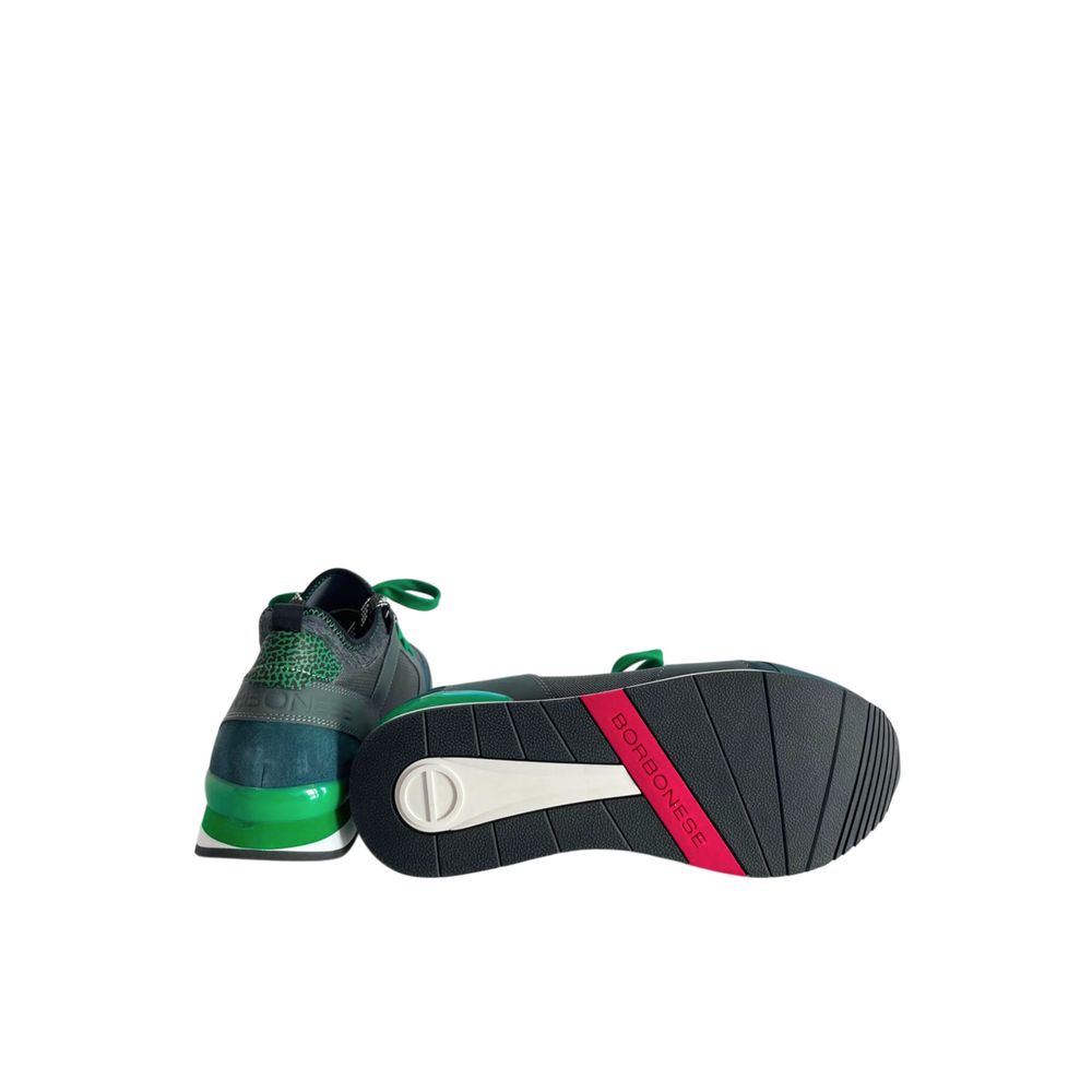 Borbonese Green Rubber Men Sneaker