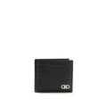 Ferragamo Black Lamb Ovis Aries Aries Wallet