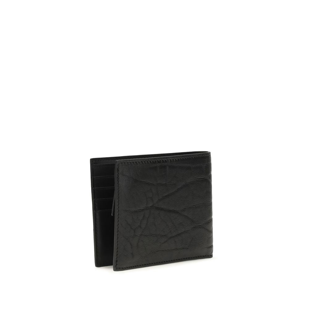 Ferragamo Black Lamb Ovis Aries Aries Wallet