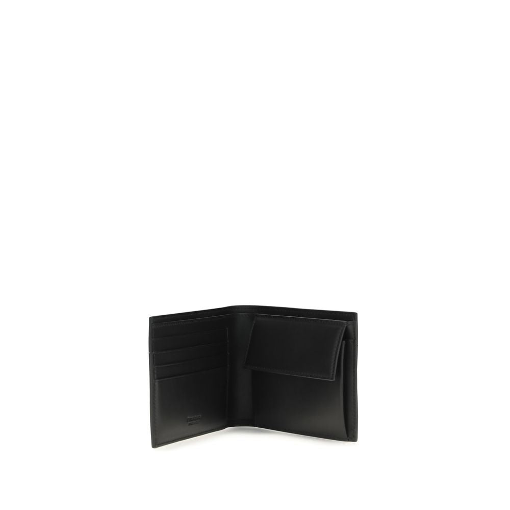 Ferragamo Black Lamb Ovis Aries Aries Wallet