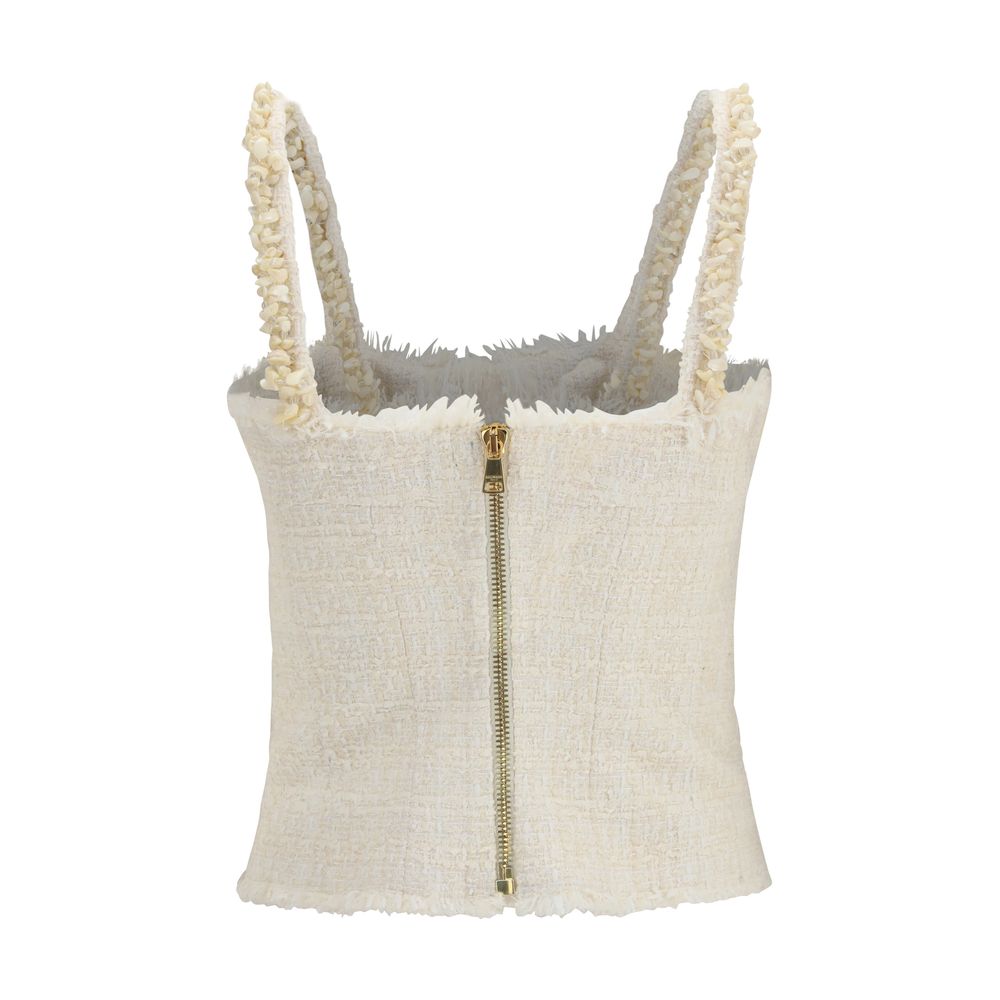 Balmain Beige Polyester Blouse