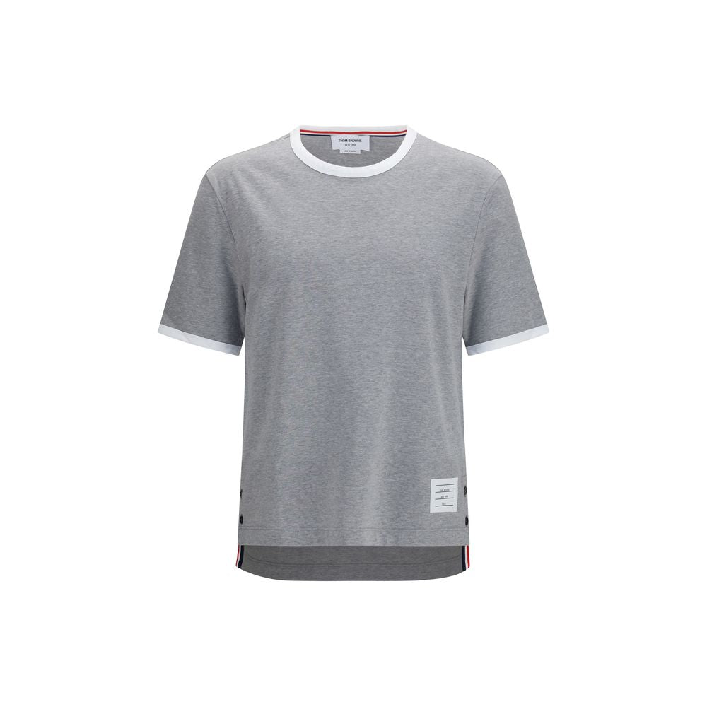 Thom Browne Gray Cotton T-Shirt