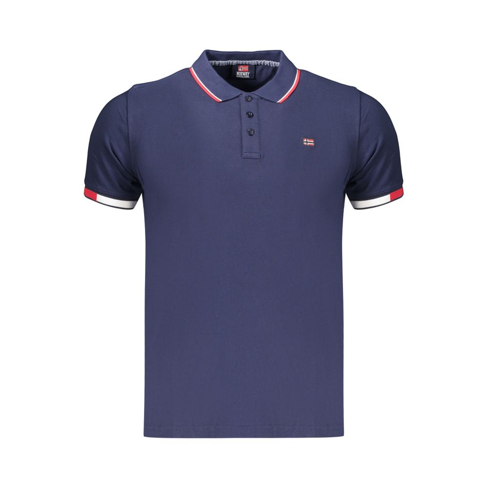Norway 1963 Blue Cotton Men's Polo Shirt