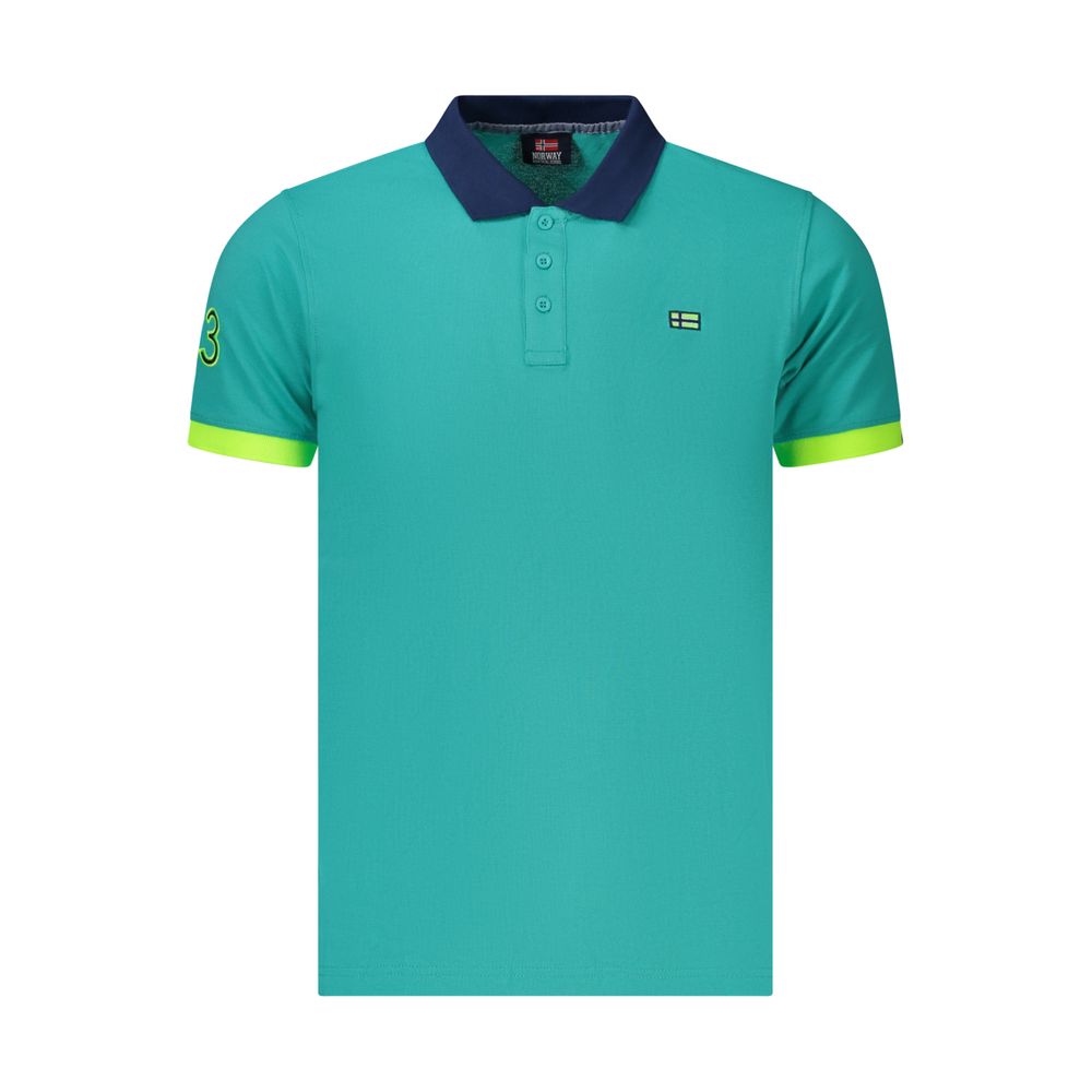 Norway 1963 Azzurro Cotton Men's Polo