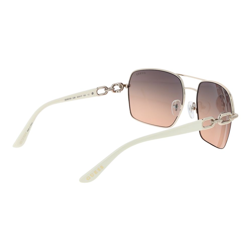 Guess Gold Metal Sunglasses
