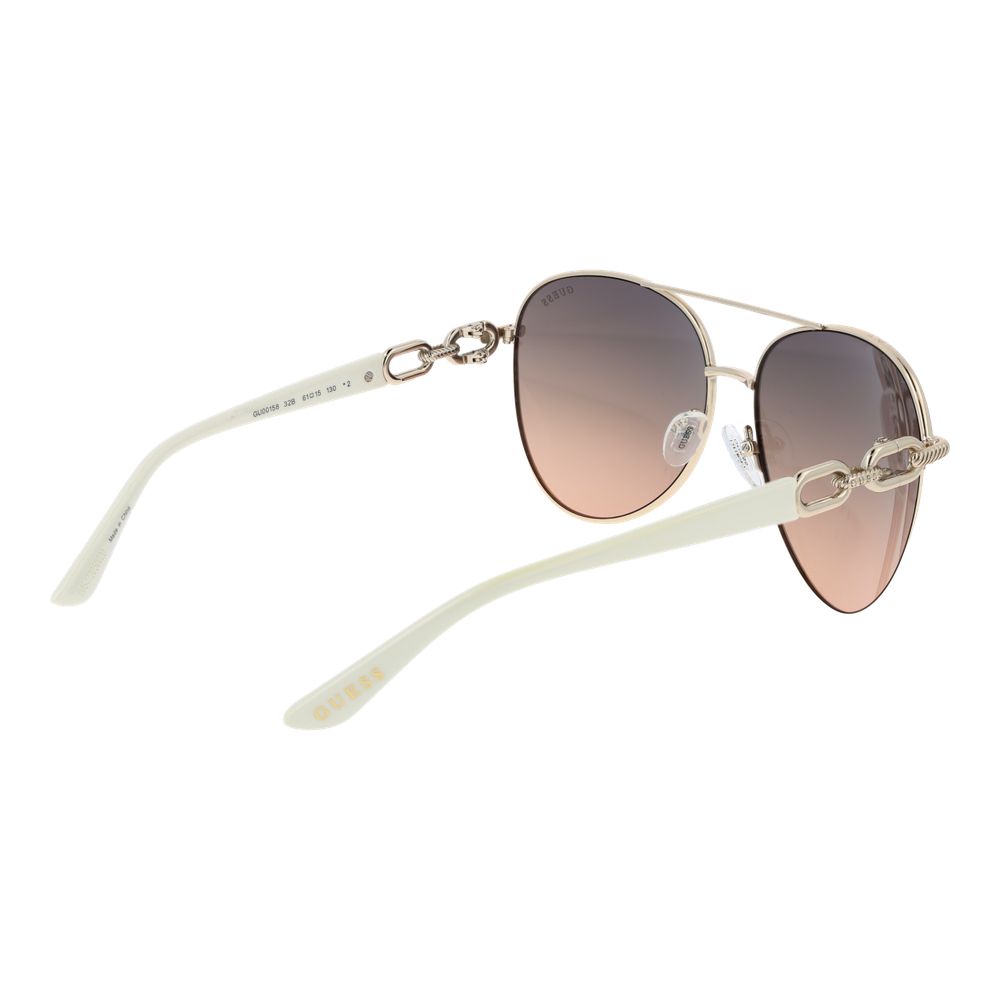 Guess Gold Metal Sunglasses