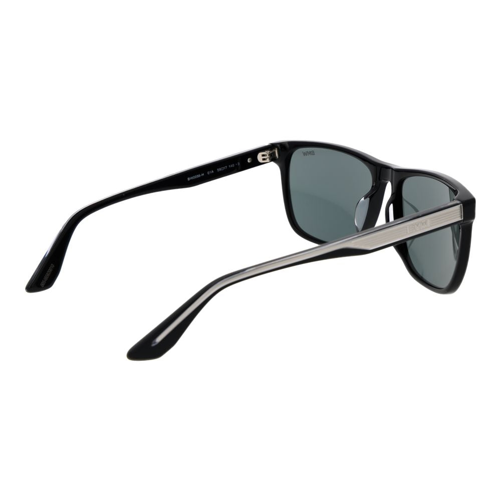 BMW Black Acetate Sunglasses