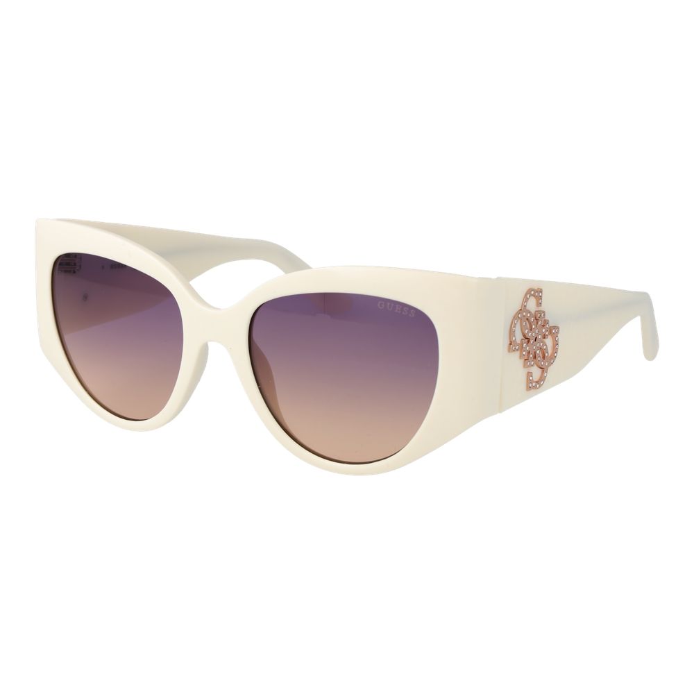 Guess White Plastic Sunglasses