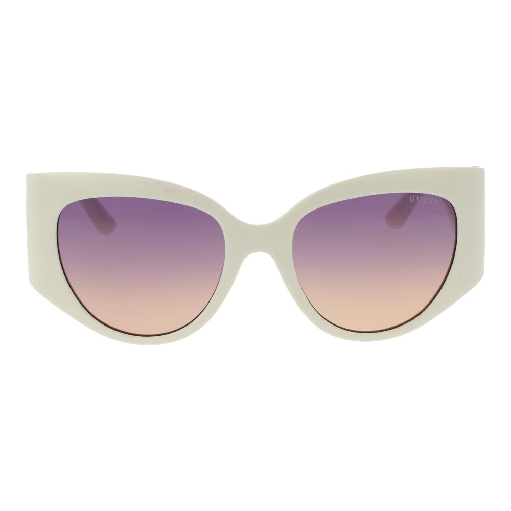 Guess White Plastic Sunglasses