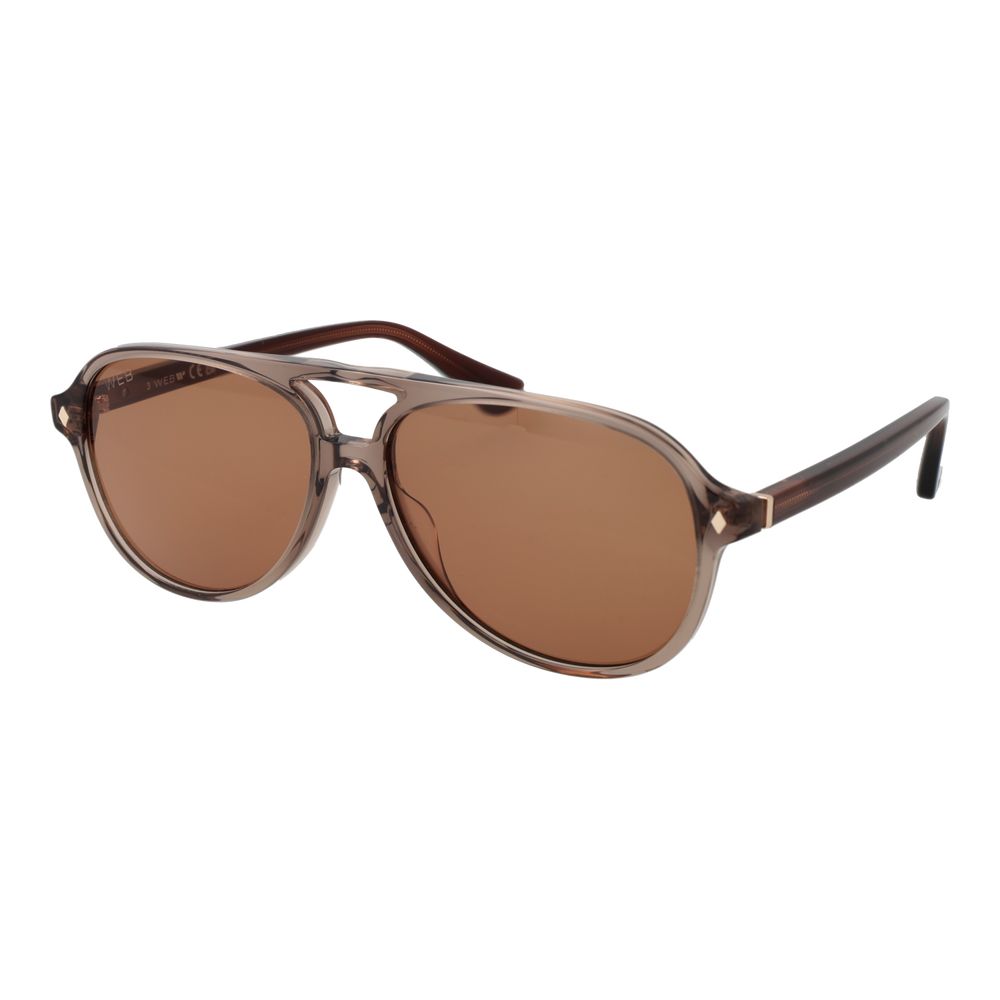 Web Brown Acetate Sunglasses