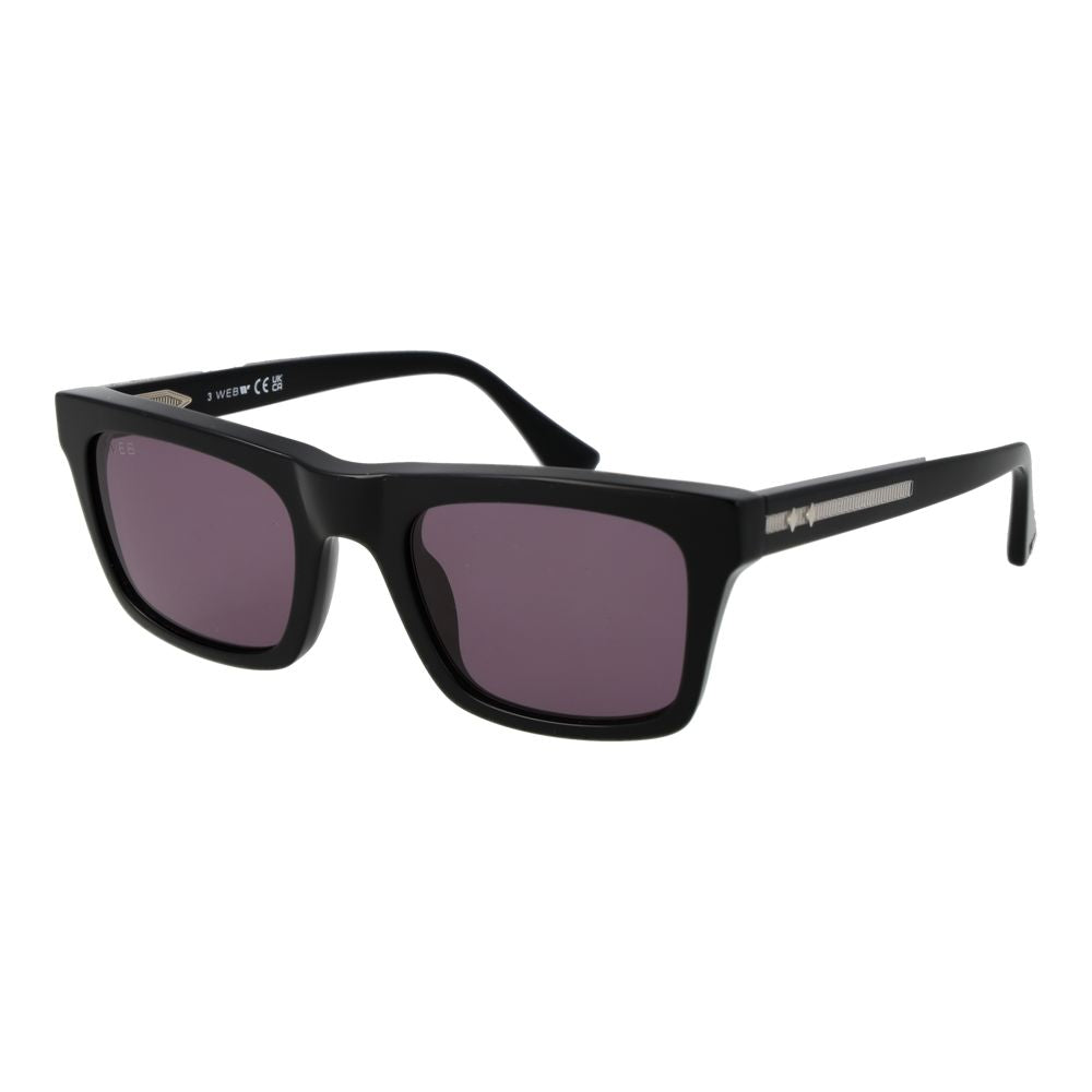 Web Black Acetate Sunglasses