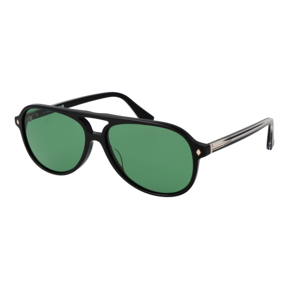 Web Black Acetate Sunglasses
