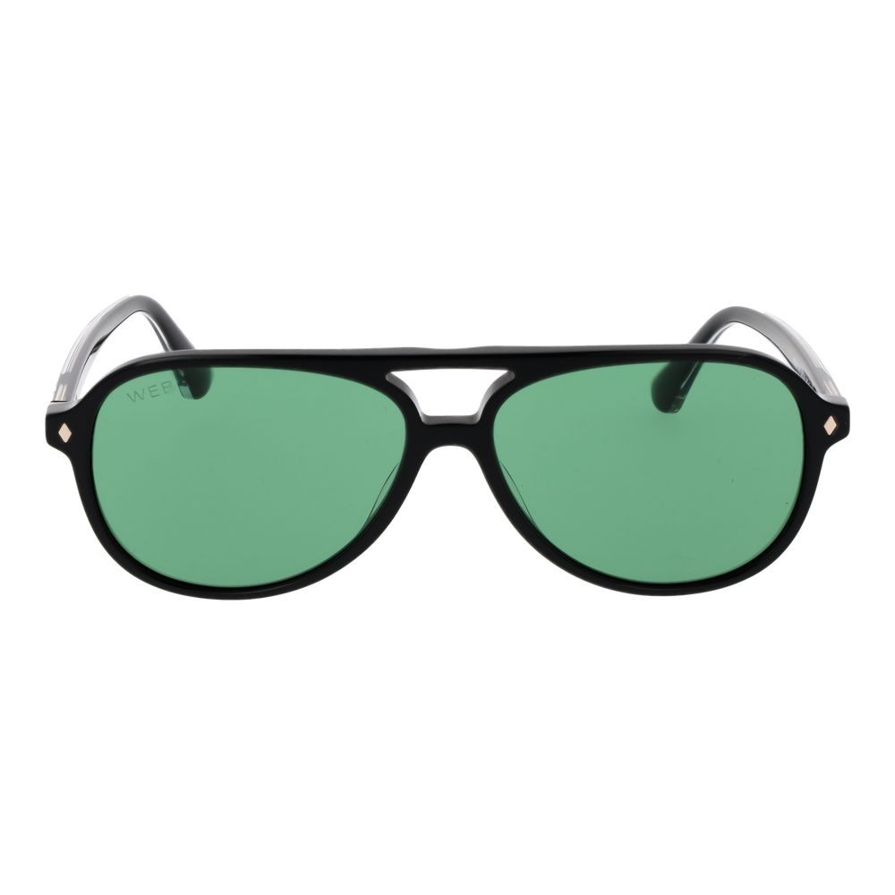 Web Black Acetate Sunglasses