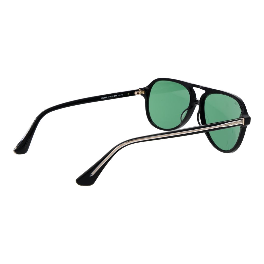 Web Black Acetate Sunglasses