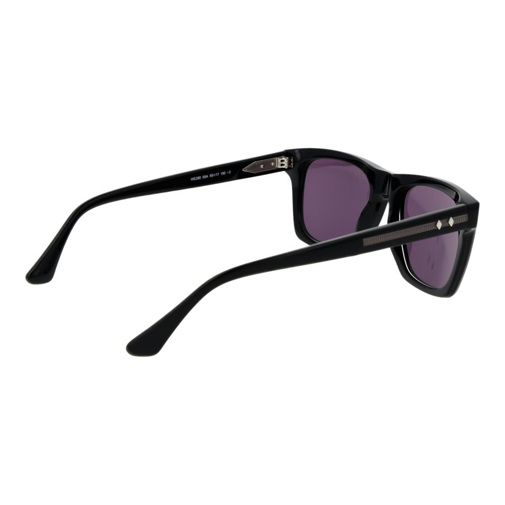 Web Black Acetate Sunglasses