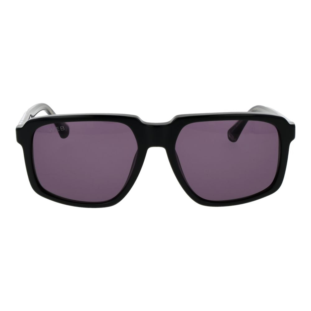 Web Black Acetate Sunglasses