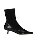 Jacquemus Black Leather Ankle Boots