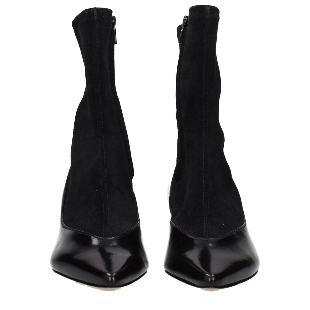 Jacquemus Black Leather Ankle Boots