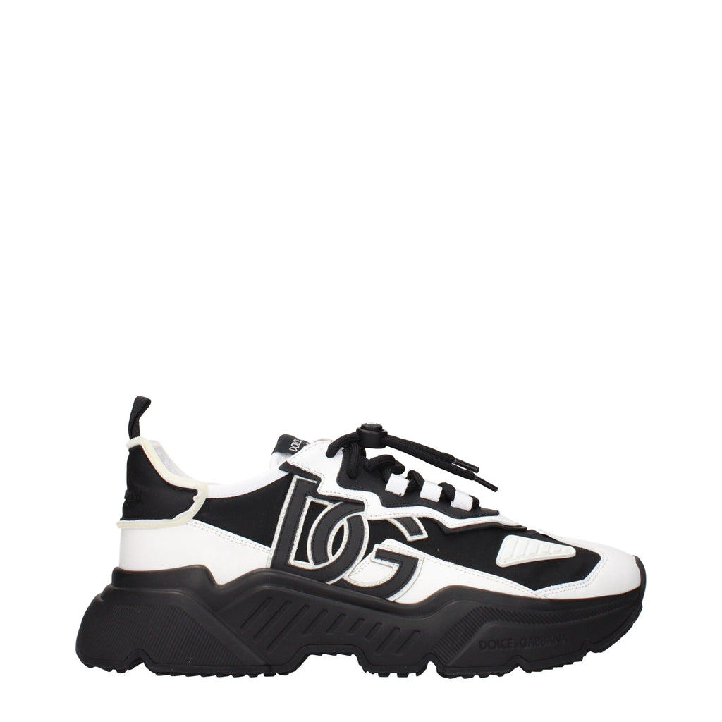 Dolce & Gabbana White Leather Chunky Sneakers