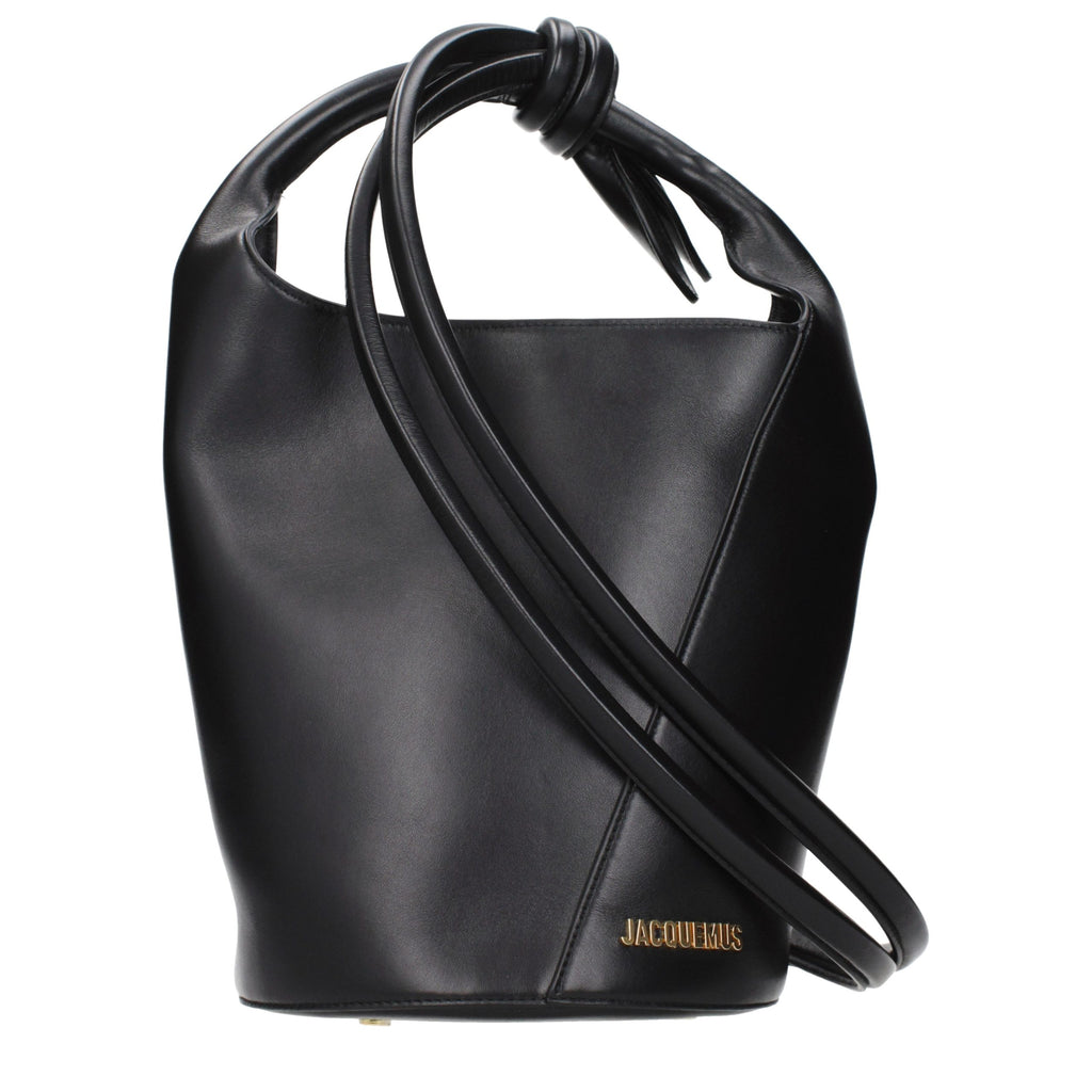 Jacquemus Black Leather Crossbody Bag