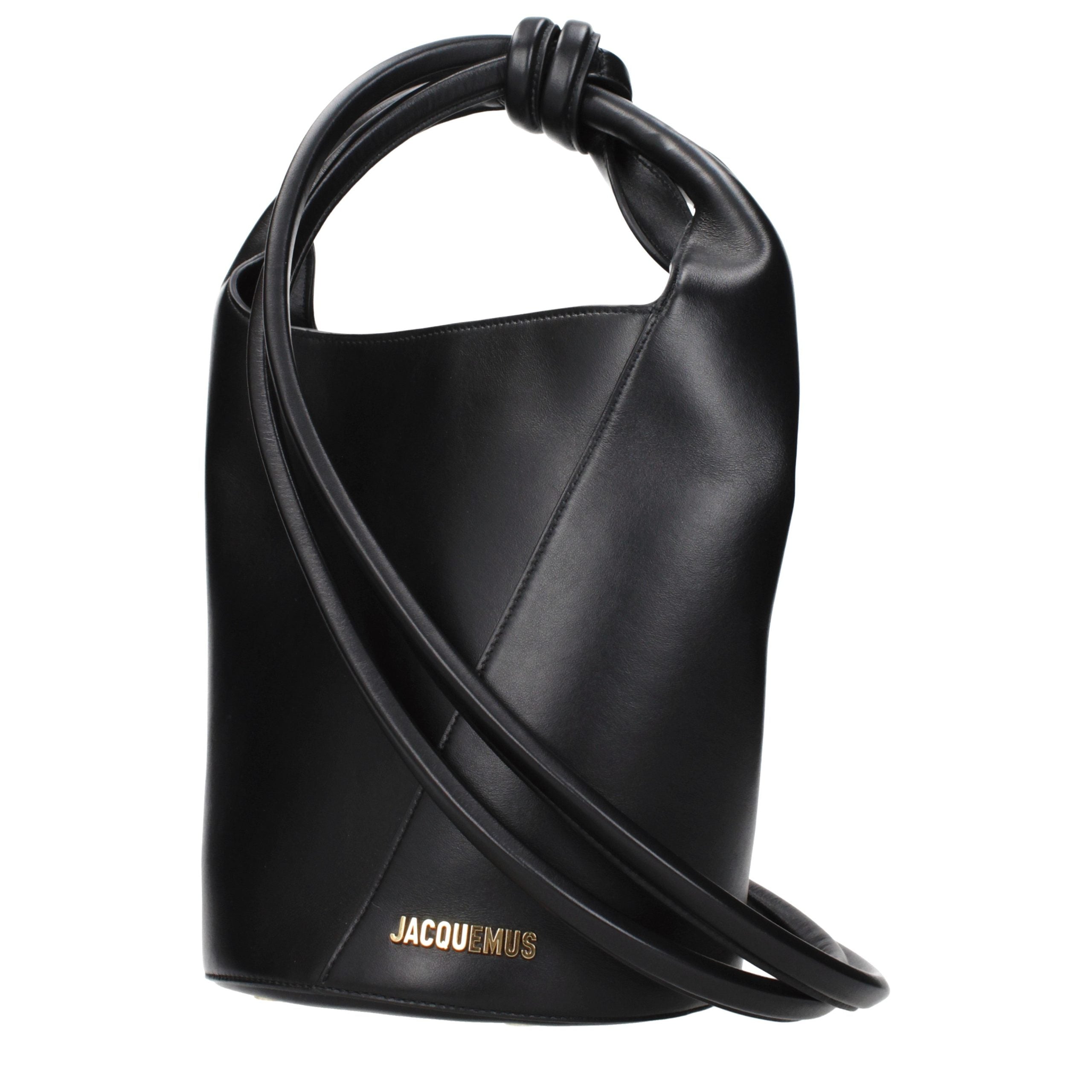 Jacquemus Black Leather Crossbody Bag