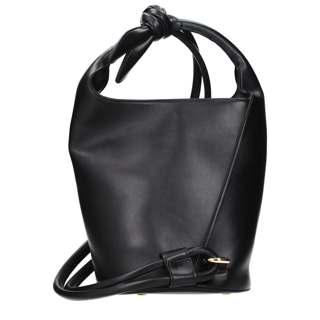 Jacquemus Black Leather Crossbody Bag