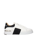 Philipp Plein White Leather Low Top Sneakers