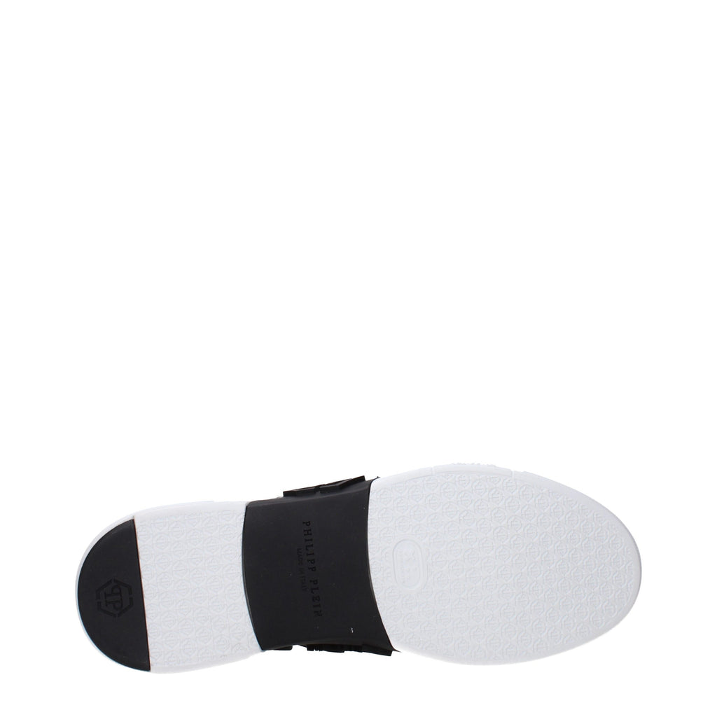 Philipp Plein White Leather Low Top Sneakers