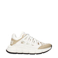 Versace White Fabric Athletic Sneakers
