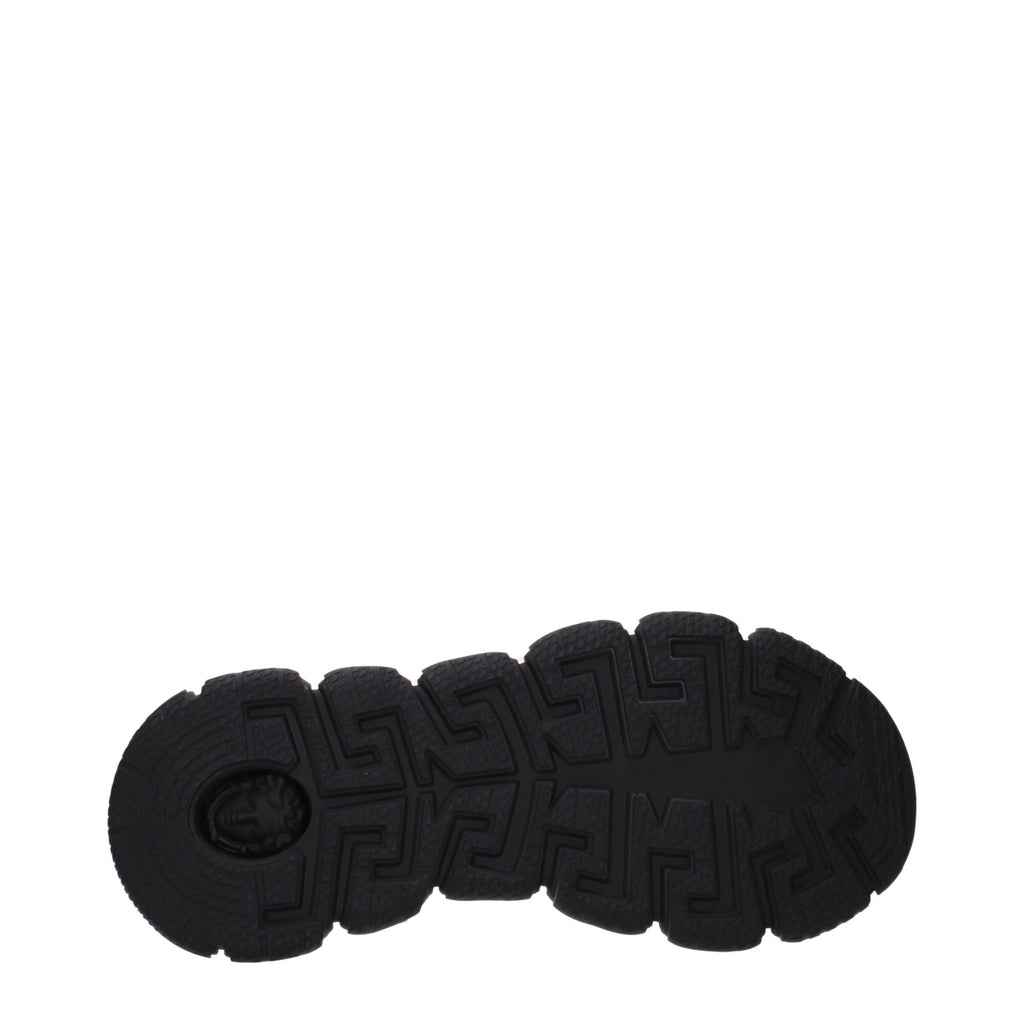 Versace White Fabric Athletic Sneakers