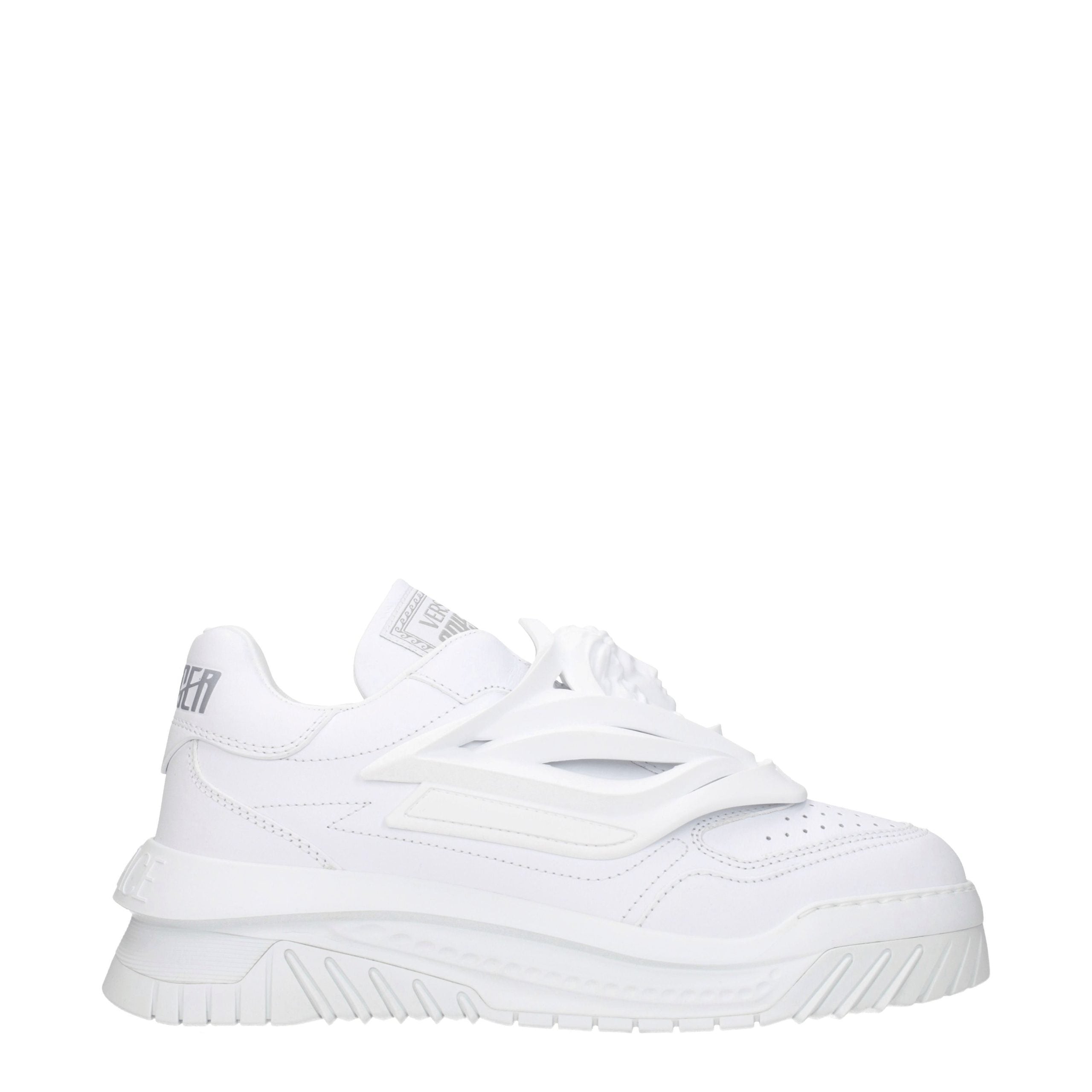 Versace White Leather Sneakers