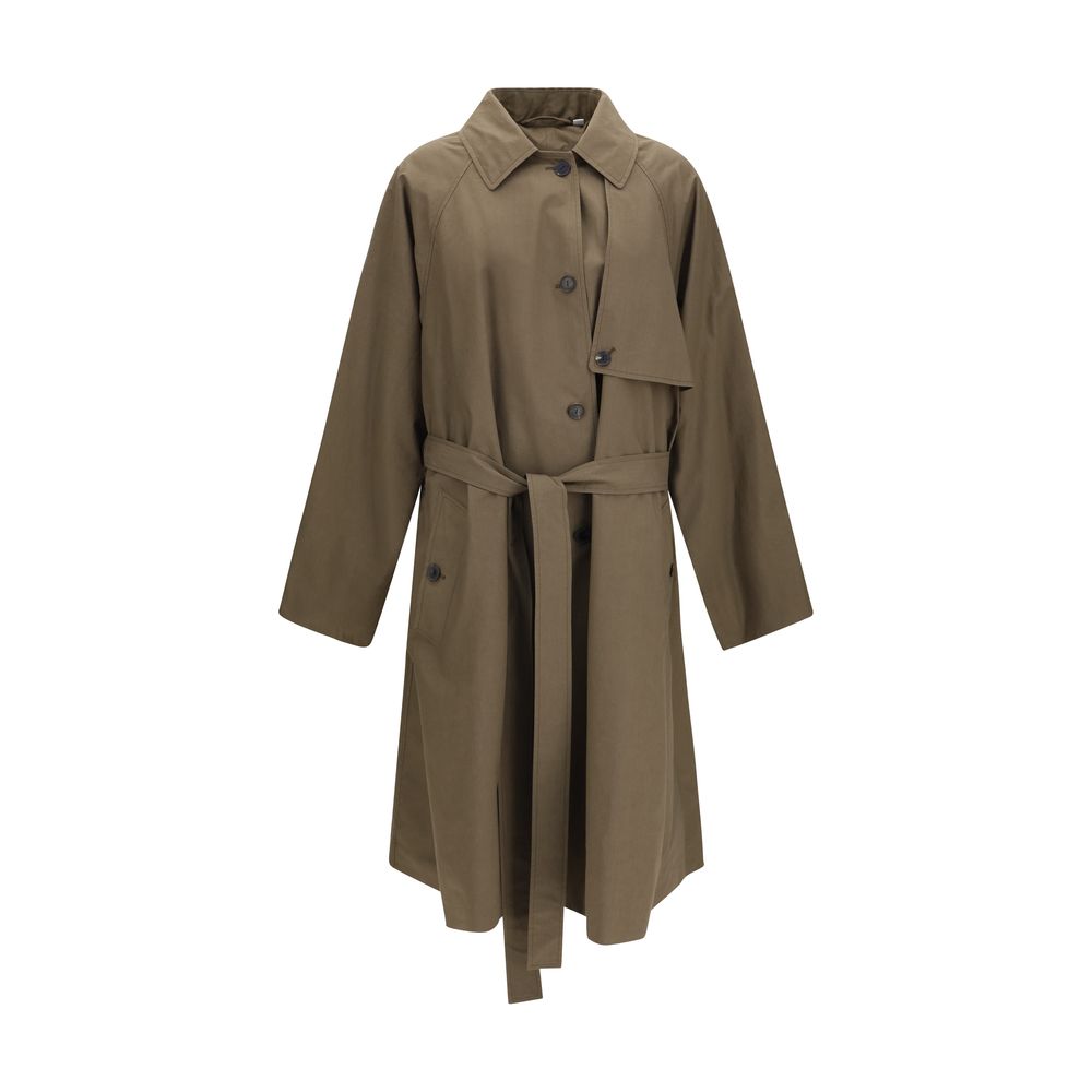 Calvin Klein Bicolor Cotton Trench Coat