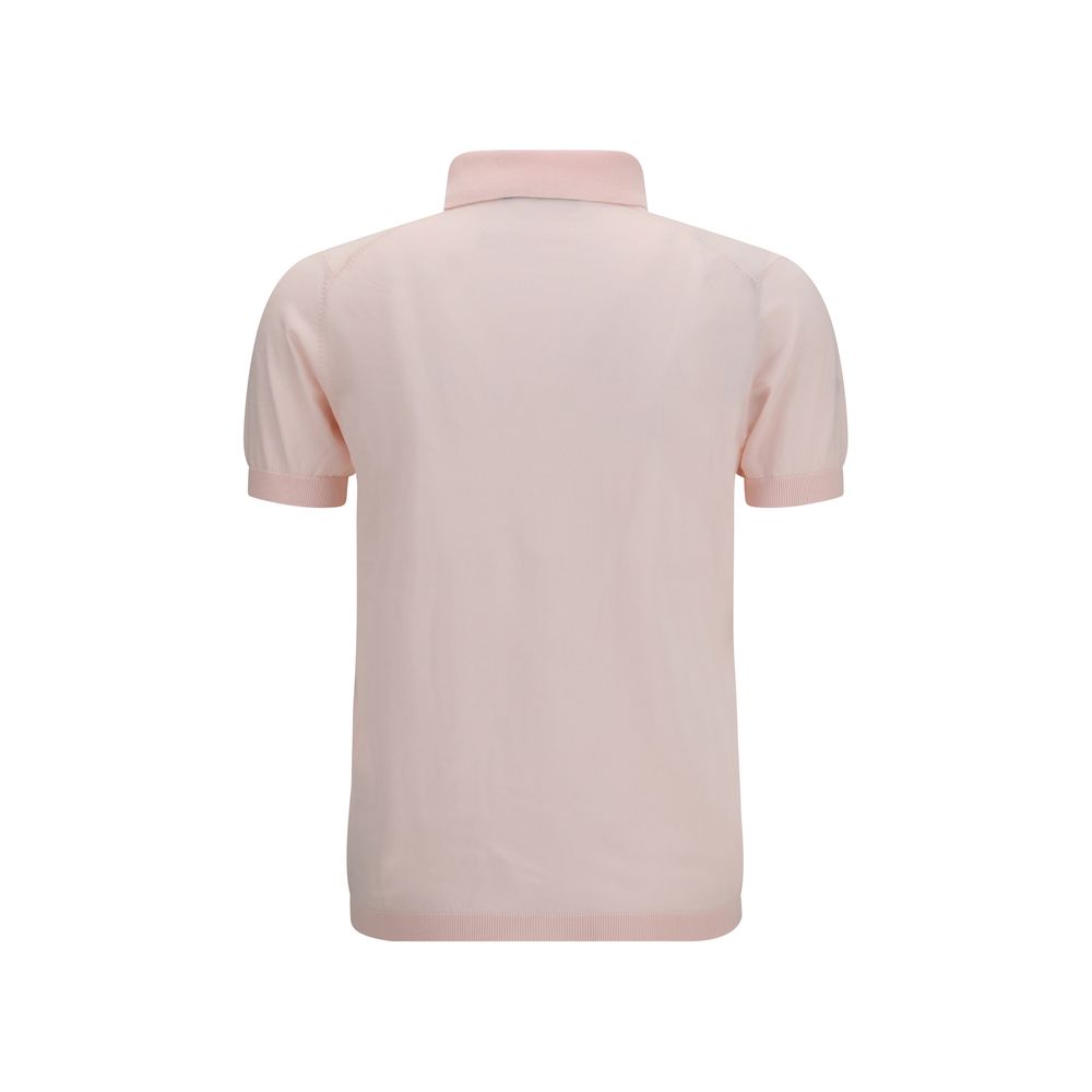 Aragona Cashmere Multicolor Cotton Polo Shirt