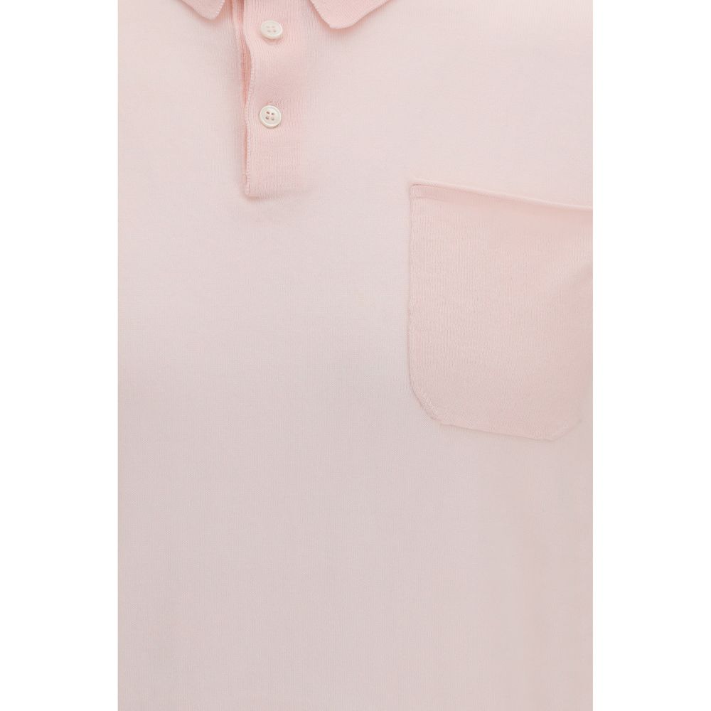 Aragona Cashmere Multicolor Cotton Polo Shirt
