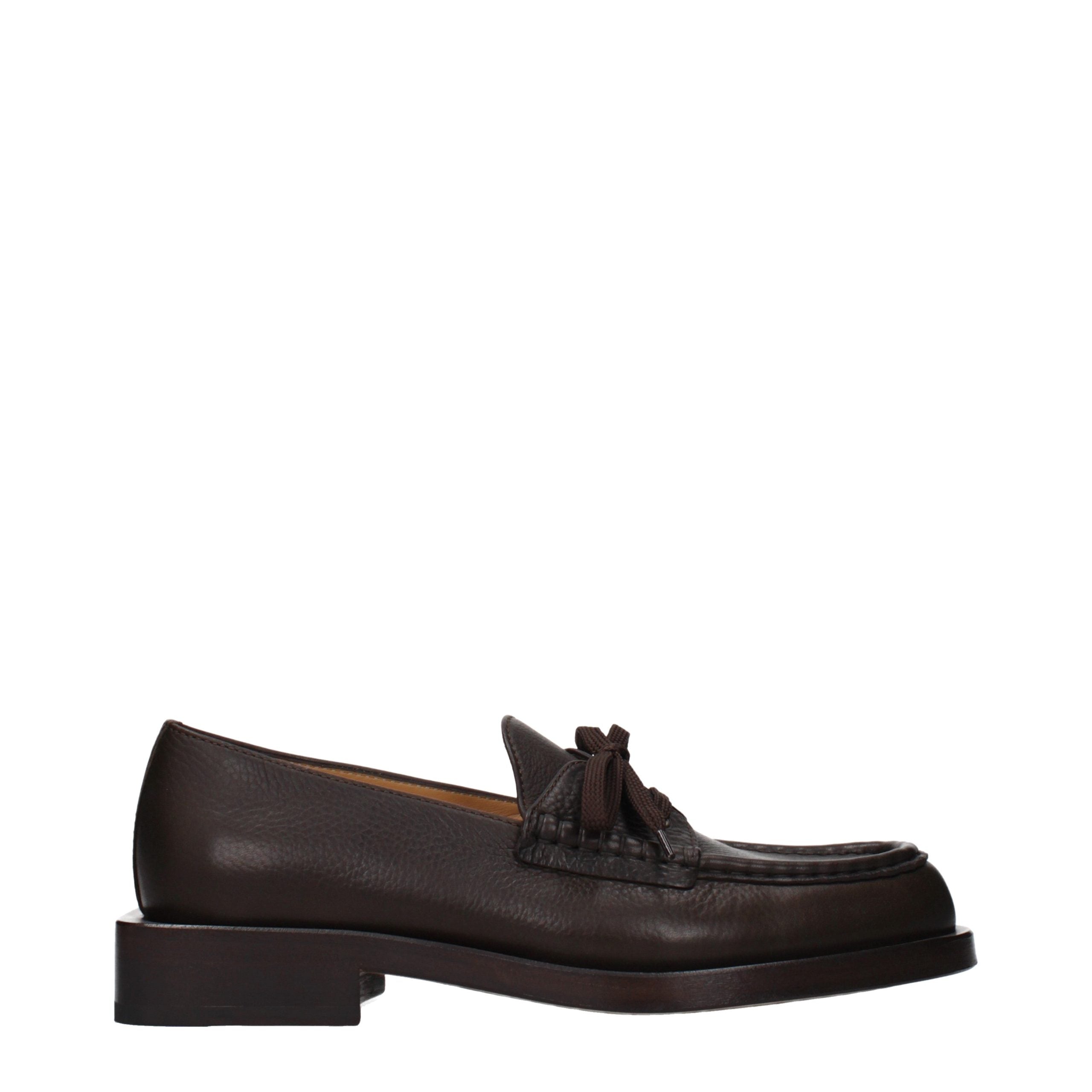 Jacquemus Brown Leather Slip-On Loafers
