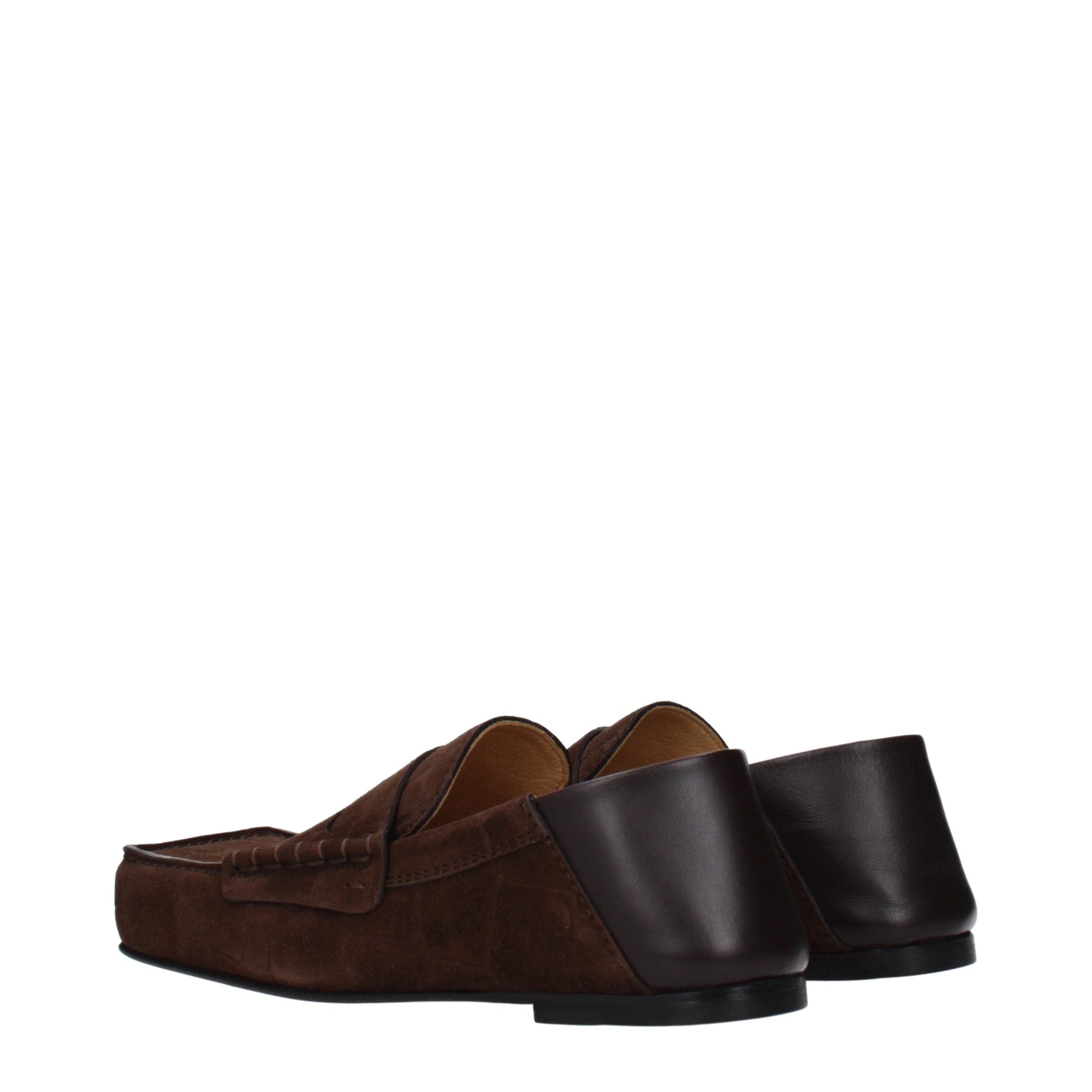 Jacquemus Brown Leather Slip-On Loafers