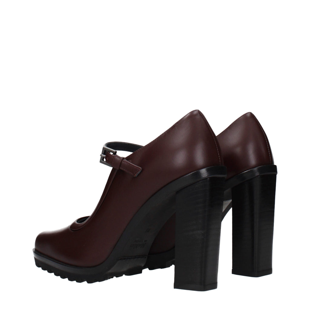 Max Mara Brown Leather High Heel Pumps