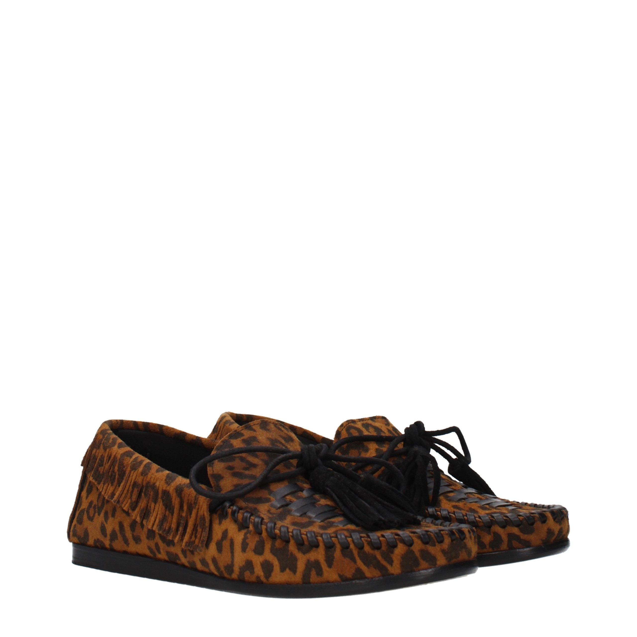 Isabel Marant Brown Leather Slip-On Loafers
