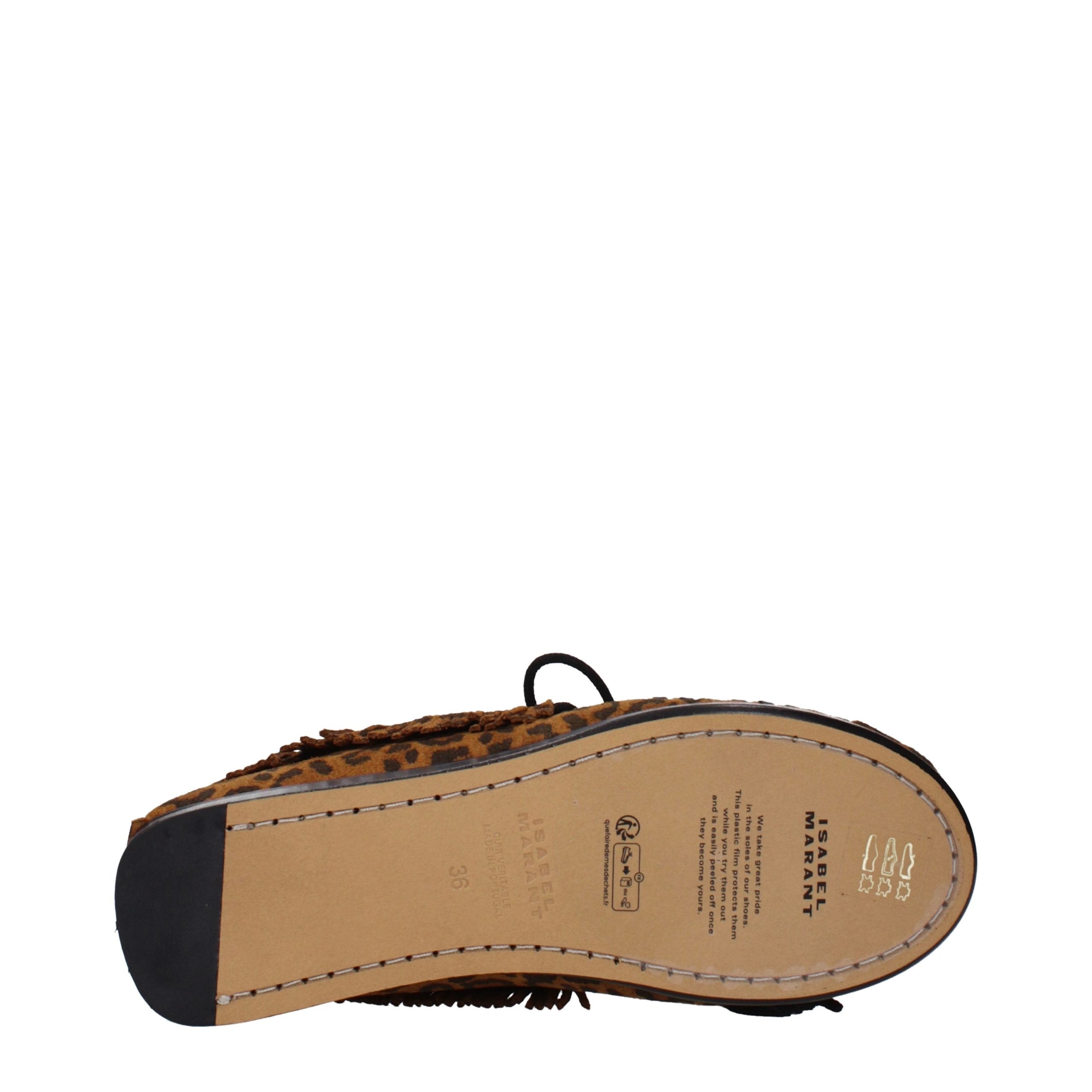 Isabel Marant Brown Leather Slip-On Loafers