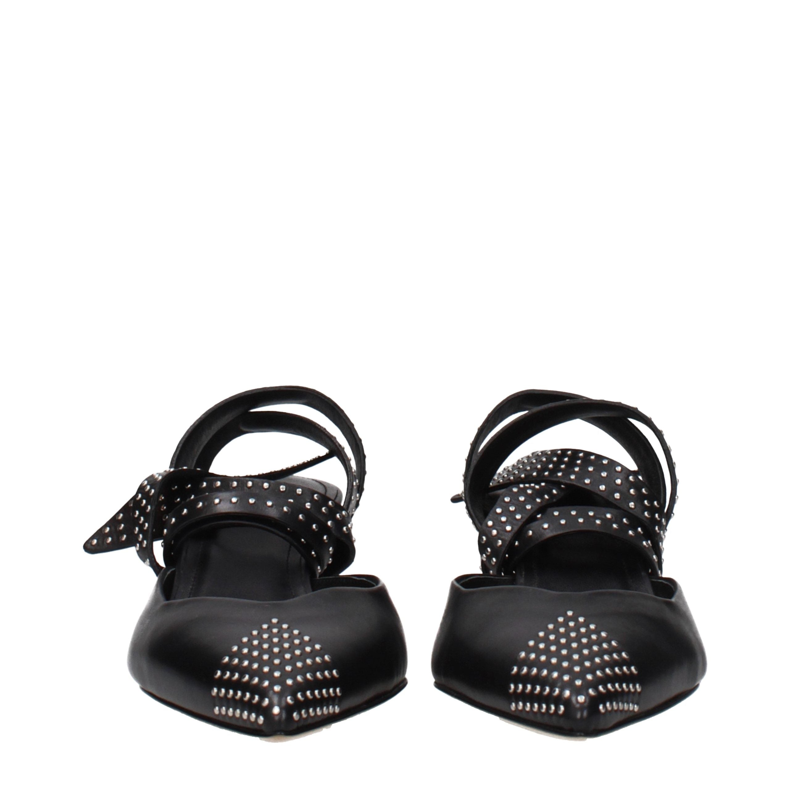 Isabel Marant Black Leather High Heel Pumps