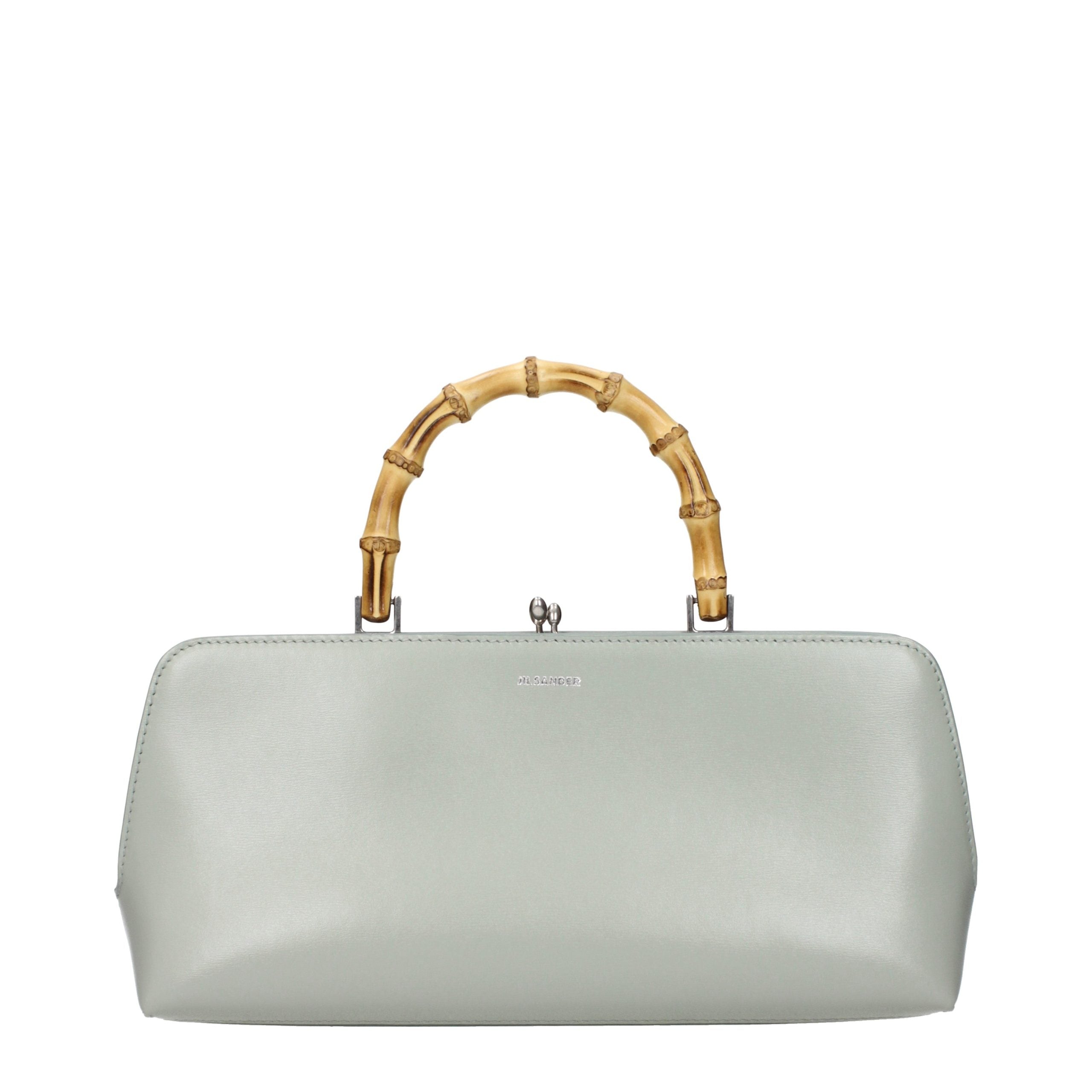 Jil Sander Green Leather Handbag
